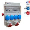 Coffret de chantier 4 prises 230v + 2 prises 5P 32A