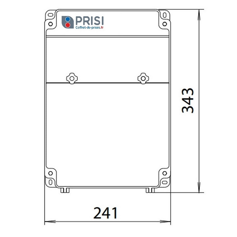 Coffret de chantier 4 prises 230v NF + 2 prises 5P 32A