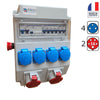 Coffret de chantier 4 prises 230v NF + 2 prises 5P 16A