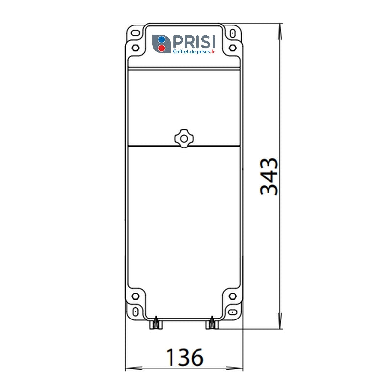 Coffret d'atelier 4 prises  230v NF avec Arrêt d'urgence